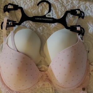 Lucky Brand Pink Seamless Bras with Molded Cups.  Set of two bras.